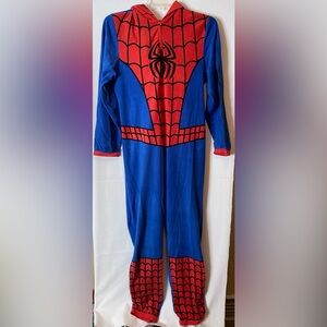 Marvel Spiderman L Hooded Costume Pajama One Piece